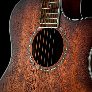Cort GA MEDX Mahogany OP Acoustic Electric Guitar with BAG